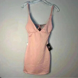 Moda Glam Soft Pink Cocktail Mini Dress NWT